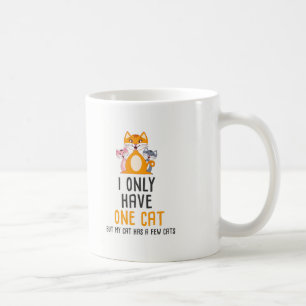 Mug Cadeau drôle d'amants de chats - j'ai seulement u