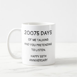 Mug Cadeau drôle de 55e anniversaire de mariage po