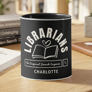 Mug Cadeau drôle de bibliothécaire amateur de livres 