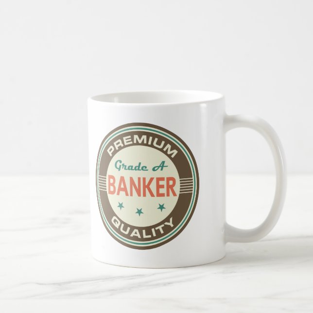 Mug Cadeau (drôle) de la meilleure qualité de banquier (Droite)