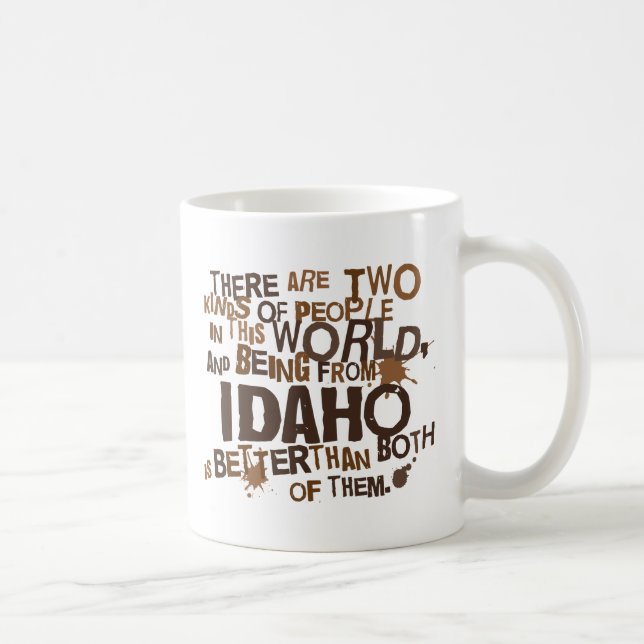 Mug Cadeau (drôle) de l'Idaho (Droite)