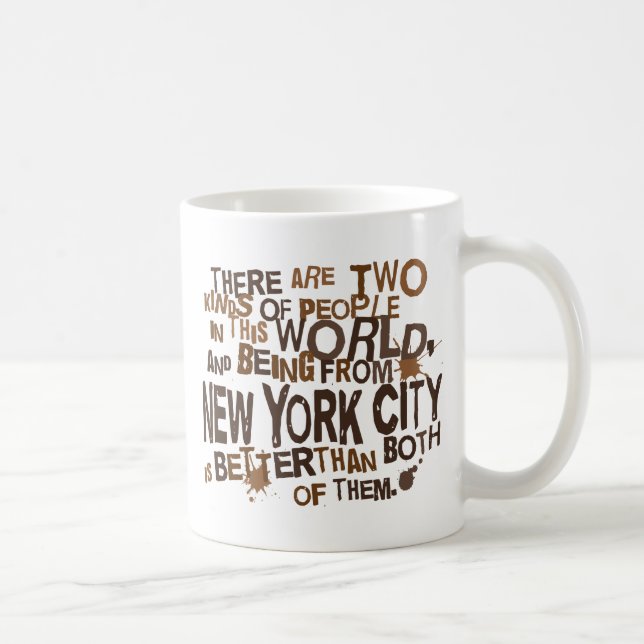 Mug Cadeau (drôle) de New York City (Droite)