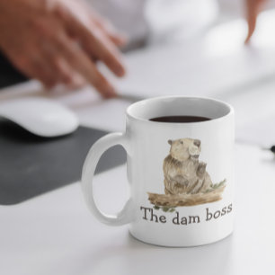 Mug Cadeau drôle du patron castor