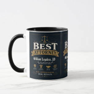 Mug Cadeau drôle personnalisé pour le meilleur avocat