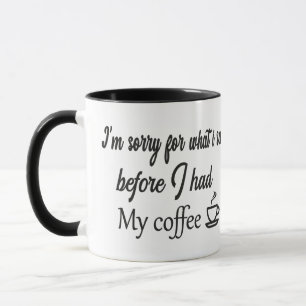 Mug Cadeau drôle pour amateur de café, Cafféine pour l
