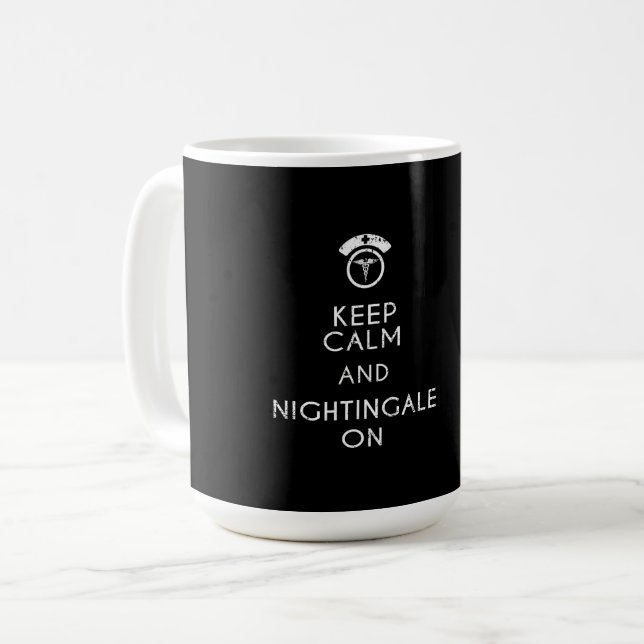 Mug Cadeau drôle RN d'infirmière de Florence (Devant gauche)