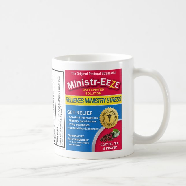 Mug Cadeau du ministre Eeze pour pasteurs (Droite)