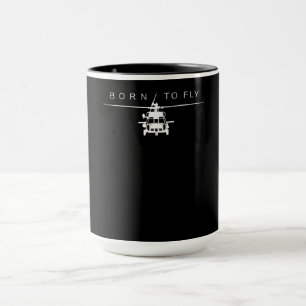 Mug Cadeau du pilote d'hélicoptère de l'aviation milit