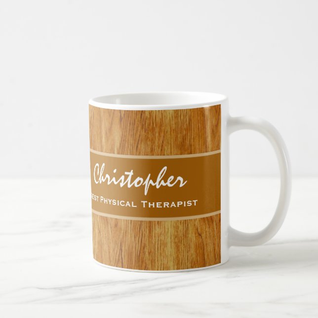 Mug Cadeau en bois V4 de regard du meilleur (Droite)