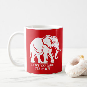 Mug Cadeau farfelu d'éléphant blanc