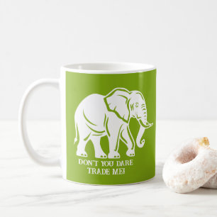 Mug Cadeau farfelu d'éléphant blanc