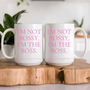 Mug Cadeau féministe personnalisé pour les femmes Boss