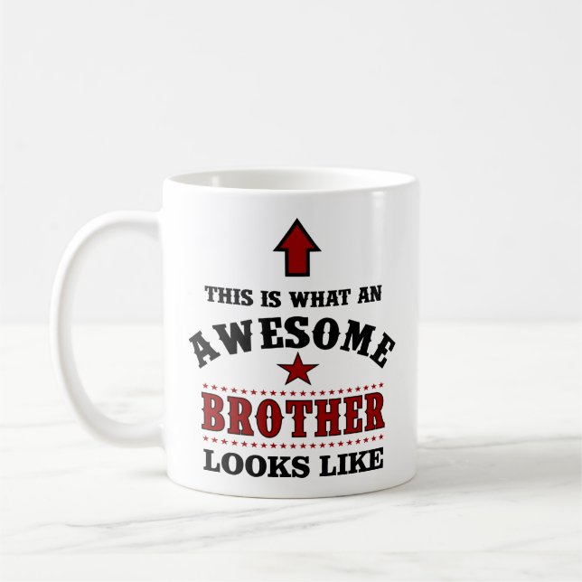 Mug Cadeau Frère Personnalisé (Gauche)