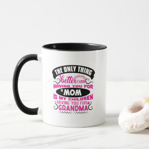 Mug Cadeau maman grand-mère art de mots