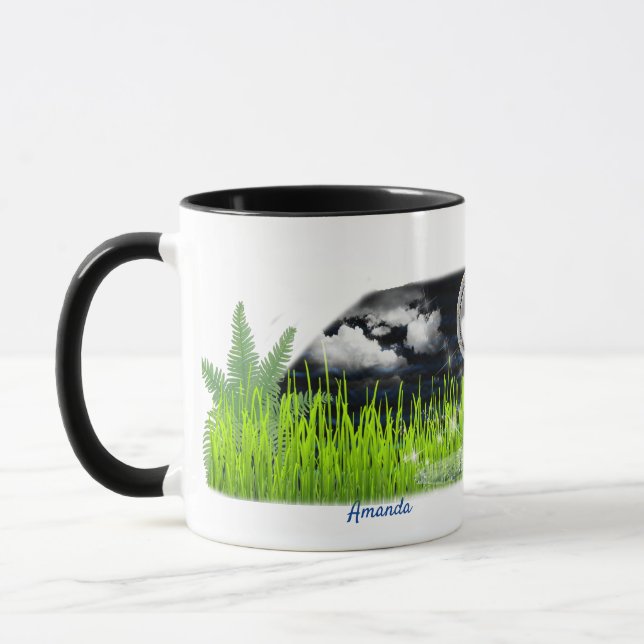 Mug Cadeau Mariage Galaxy-anneaux (Gauche)