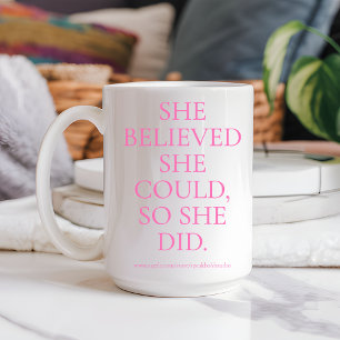 Mug Cadeau Motivationnel personnalisé pour elle & Boss