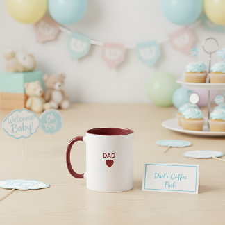 Mug Cadeau Nouveau Papa 2026 Futur Père Café