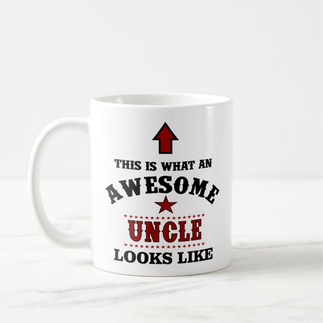 Mug Cadeau Oncle personnalisé (Gauche)