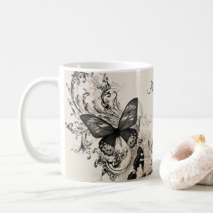 Mug Cadeau Papillons Féminins Personnalisés