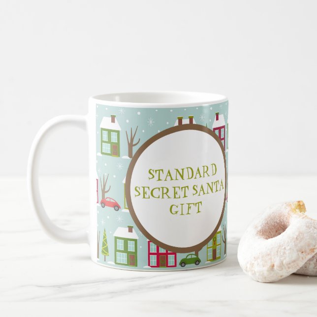 Mug Cadeau Père Noël Secret Standard (Avec donut)