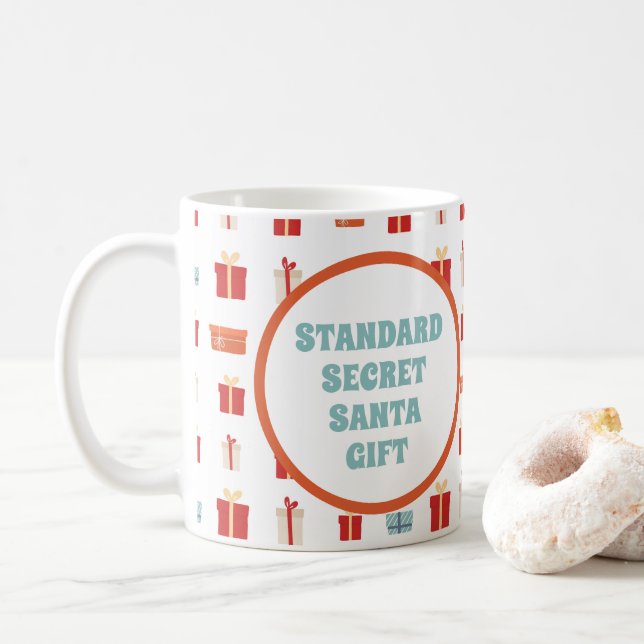 Mug Cadeau Père Noël Secret Standard (Avec donut)