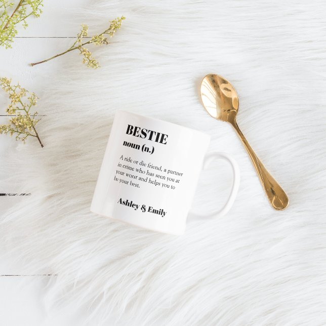 Mug Cadeau personnalisé Best Friend Bestie (Créateur téléchargé)