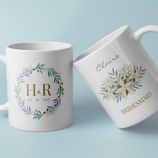 Mug Cadeau personnalisé de demoiselle d'honneur avec f