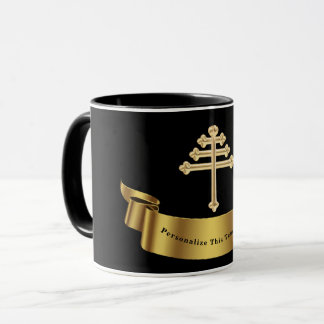 Mug Cadeau personnalisé de la Croix de l'Église maroni