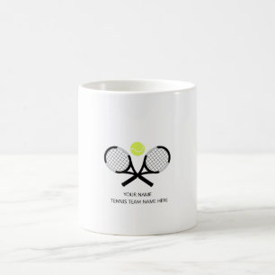 Mug Cadeau personnalisé de l'équipe de tennis