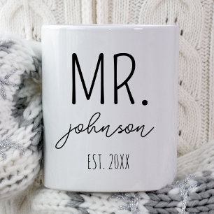 Mug Cadeau personnalisé de mariage pour les jeunes mar