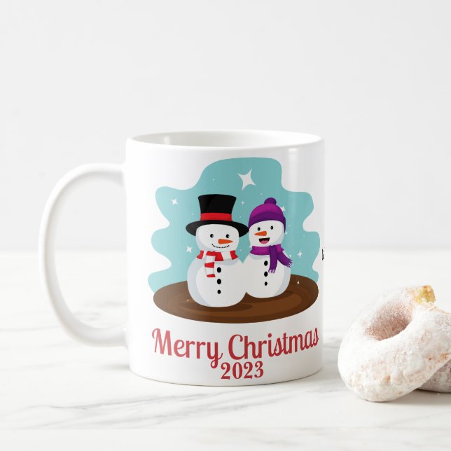 MUG CADEAU PERSONNALISÉ DE NOËL POUR TOUS (Avec donut)