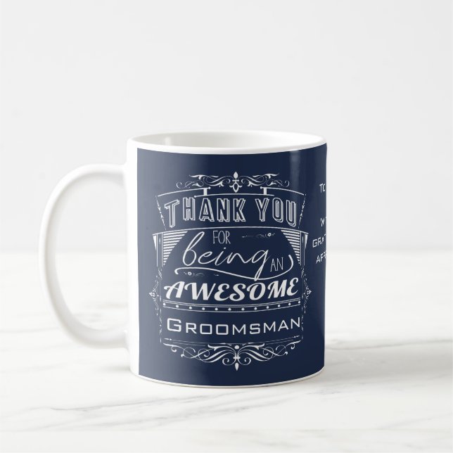 Mug Cadeau personnalisé de remerciement pour un super  (Gauche)