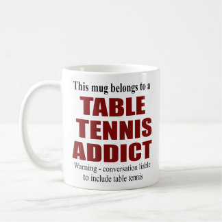 Mug Cadeau personnalisé de tennis de table