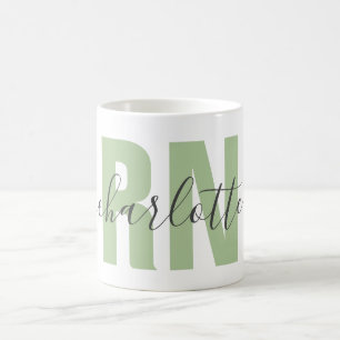Mug Cadeau personnalisé d'infirmière autorisée inscrit