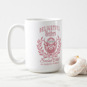 Mug Cadeau Personnalisé Drôle de Vache Pour Elle, Club