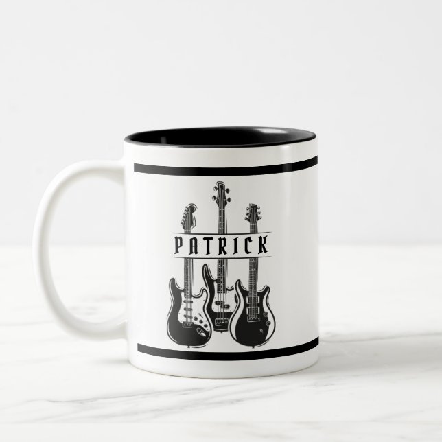 Mug Cadeau Personnalisé Du Joueur De Guitare Pour  (Gauche)