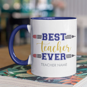 Mug Cadeau personnalisé Meilleur Enseignant - Cadeau P