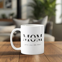 Cadeau Personnalisé Minimaliste avec le Nom de Mam