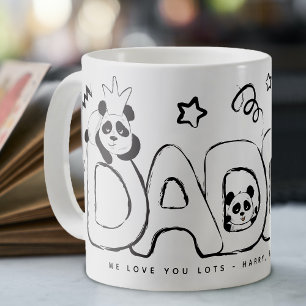 Mug Cadeau personnalisé Papa Panda Mignon