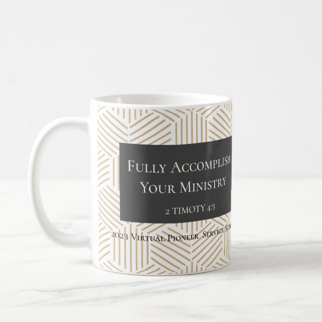 Mug Cadeau personnalisé pour 2023 frères pionniers JW (Gauche)