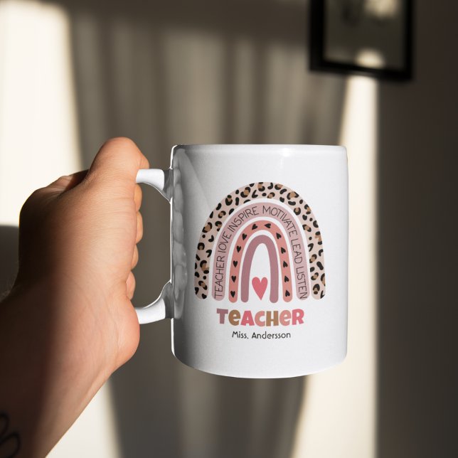 Mug Cadeau personnalisé pour enseignant, Enseignant ar (Créateur téléchargé)