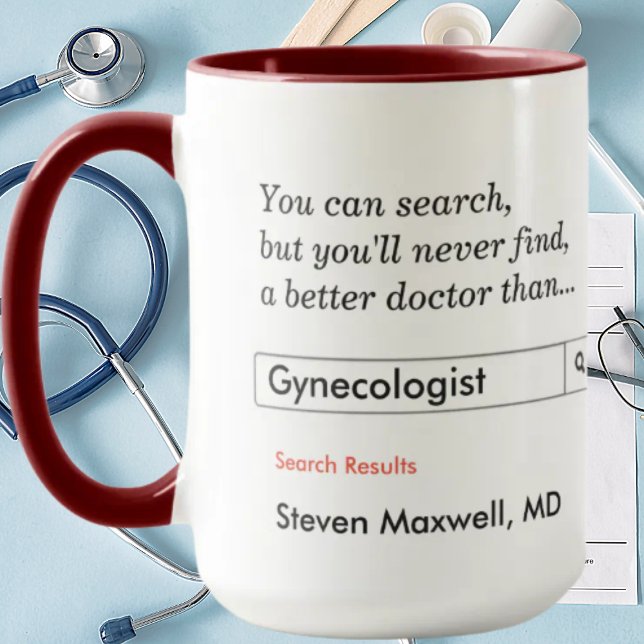 Mug Cadeau personnalisé pour gynécologue (Créateur téléchargé)