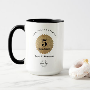 Mug Cadeau personnalisé pour l'anniversaire de service
