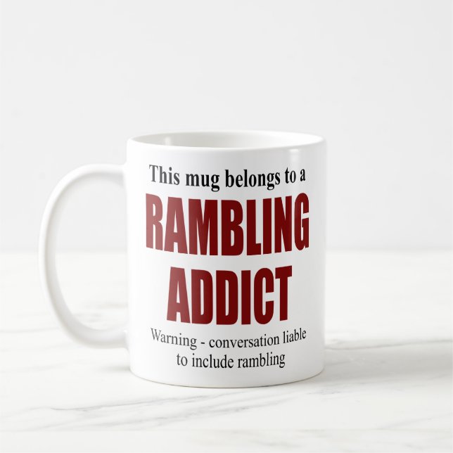 Mug Cadeau personnalisé pour toxicomane roux (Gauche)