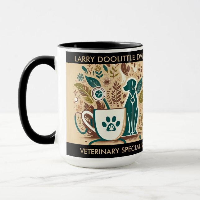 Mug Cadeau personnalisé pour vétérinaire (Gauche)