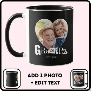 Mug Cadeau Photo de Papy pour Grand-Père