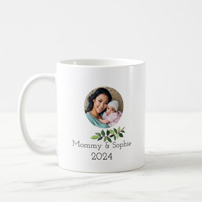 Mug Cadeau photo personnalisé de la fête des mères, ph (Gauche)