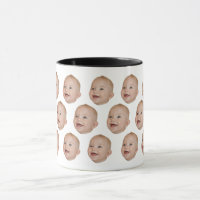 Cadeau photo personnalisé visage bébé multiple pou