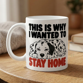 Mug Cadeau pour amateur de Dalmatien Antisocial Sarcas