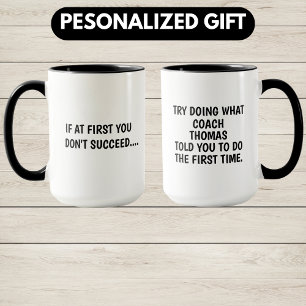 Mug Cadeau Pour Entraîneur, Cadeau Personnalisé Entraî